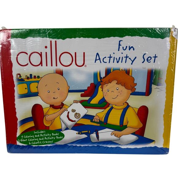 Caillou Fun Activity Set Coloring Books & Crayons PBS 2003 Modern Publishing - Picture 1 of 6